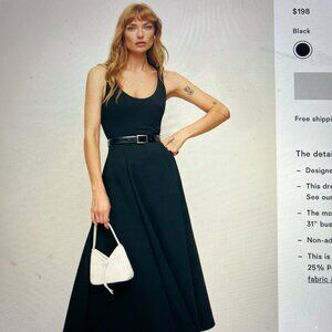 Reformation Black Miko Knit Dress